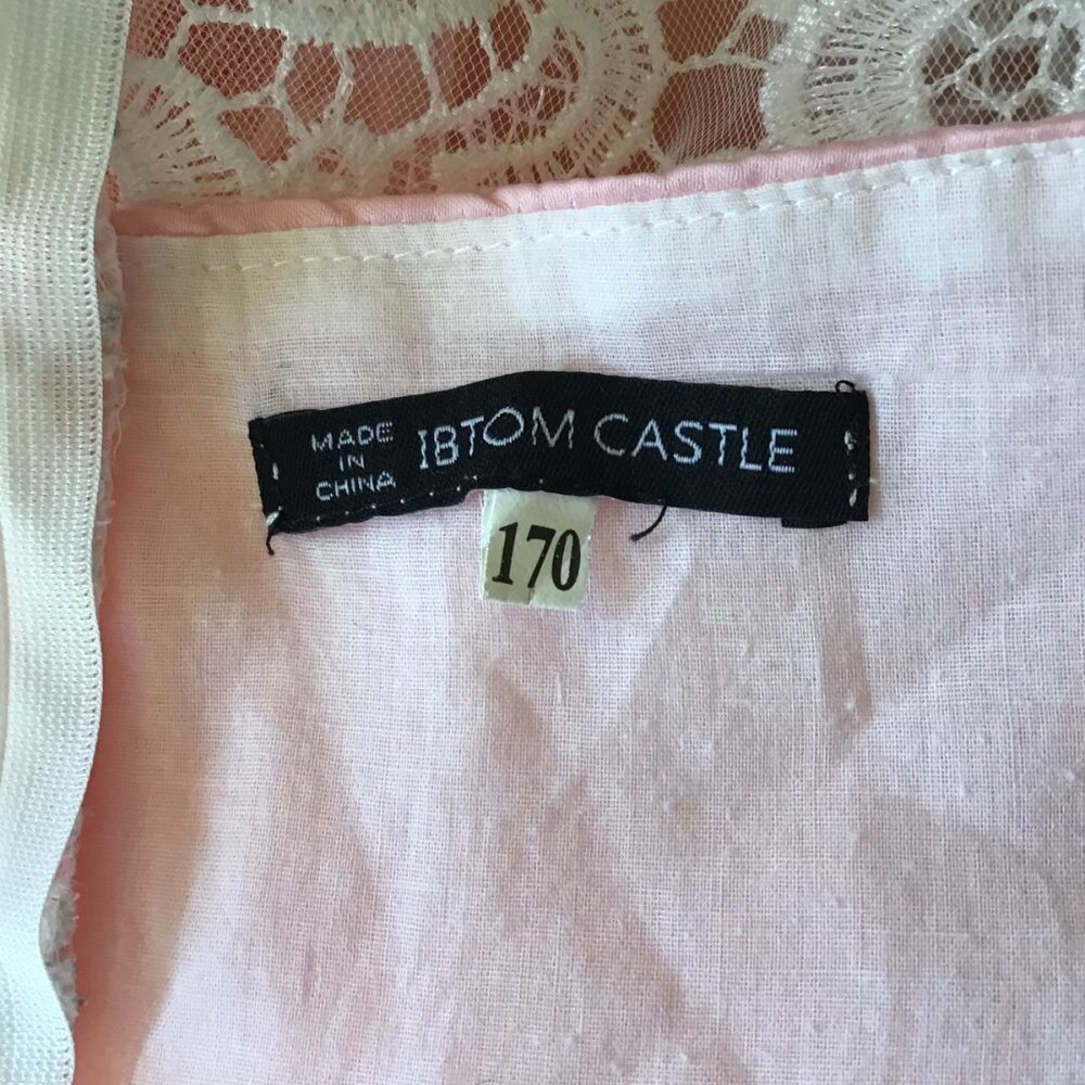 Pink Party Dress for a Princess! White Lace Tulle Ballgown Easter Flower Girl - Picture 14 of 15